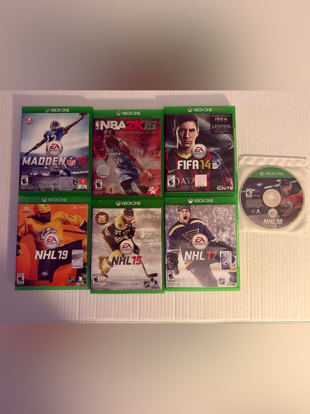 Xbox ONE Assorted Sport Games NHL, NFL, FIFA, NBA LOT . TESTED